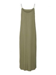Pieces Sukienka letnia Pia 17151884 Zielony Loose Fit. Zielone sukienki damskie Pieces, bez wzorów, ze lnu, bez ramiączek. Za 129.99 zł.
