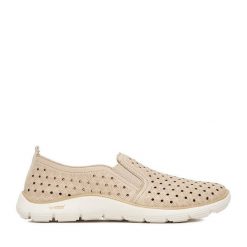 Półbuty Remonte. Brązowe półbuty damskie Remonte, bez wzorów, bez obcasa, na płaskiej podeszwie, bez zapięcia. Za 379.99 zł.