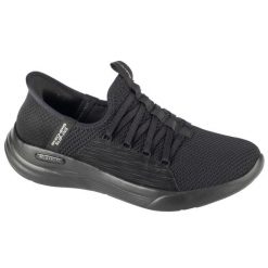 Buty sportowe Sneakersy damskie, Slip-ins: Sport - Ballet Chic. Czarne obuwie sportowe casual damskie Skechers, trekkingowe. Za 329.99 zł.