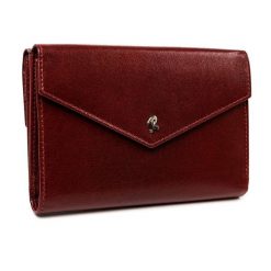 Portfel damski Rovicky N210-RBA RED. Czarne portfele damskie ROVICKY, bez wzorów, ze skóry. Za 101.99 zł.