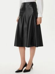 BOSS Spódnica z imitacji skóry Vicena1 50556926 Czarny Regular Fit. Czarne spódnice damskie Boss, bez wzorów, ze skóry. Za 1,249.00 zł.