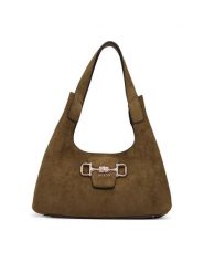 Guess Torebka Sunset HWSG23 14010 Khaki. Brązowe torebki klasyczne damskie Guess, z materiału, bez dodatków. Za 584.99 zł.