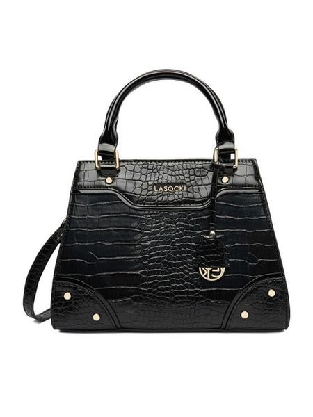 Lasocki Torebka CEO-LSK-M-005-09 Czarny. Czarne torebki klasyczne damskie Lasocki, z materiału, bez dodatków. Za 179.99 zł.