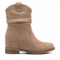 Kowbojki Jenny Fairy. Brązowe botki damskie Jenny Fairy, bez obcasa, na płaskiej podeszwie, bez zapięcia. Za 149.99 zł.