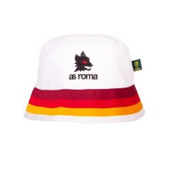 Kapelusz wędkarza dla dorosłych - Listy AS Roma - Biały. Białe kapelusze damskie COPA FOOTBALL, bez wzorów, retro. Za 127.21 zł.