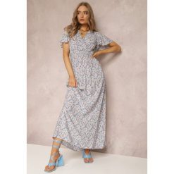 Niebieska Sukienka Agatea. Niebieskie sukienki damskie Renee, bez wzorów, bez ramiączek. W wyprzedaży za 63.99 zł.