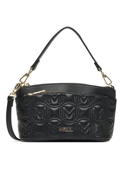 MEXX Torebka C-MEXX-M-002-08 Czarny. Czarne torebki klasyczne damskie Mexx, z materiału, bez dodatków. Za 179.99 zł.