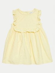 NAME IT Sukienka letnia Delana 13227285 Żółty Regular Fit. Żółte sukienki dziewczęce Name it, bez wzorów, z bawełny, bez ramiączek, proste. Za 164.99 zł.