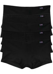 Figi panty (5 par). Czarne figi bonprix, z aplikacjami. Za 59.99 zł.