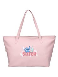 Lilo & Stitch Shopper bag "Stitch Made For You" w kolorze jasnoróżowym - 56 x 32 x 19 cm rozmiar: onesize. Różowe shopper bag Lilo & Stitch, bez wzorów, z materiału, bez dodatków. Za 65.99 zł.