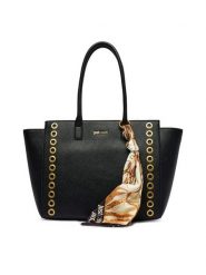 Just Cavalli Torebka 80RA4BF3 ZSB81 Czarny. Czarne shopper bag Just Cavalli, bez wzorów, ze skóry, bez dodatków. Za 849.99 zł.