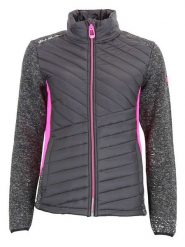 Peak Mountain Kurtka polarowa "Apony" w kolorze szarym rozmiar: XXL. Szare kurtki damskie Peak Mountain, xxl, bez wzorów, z polaru, bez kaptura. Za 173.99 zł.