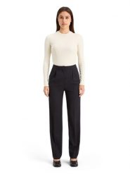 Scotch & Soda Spodnie w kolorze czarnym rozmiar: W29/L32. Czarne spodnie materiałowe damskie Scotch & Soda, bez wzorów, z materiału. Za 202.03 zł.