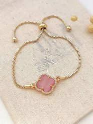 Atelier MIU Pozłacana bransoletka z elementem ozdobnym rozmiar: onesize. Żółte bransoletki damskie atelier MIU, pozłacane. Za 61.02 zł.