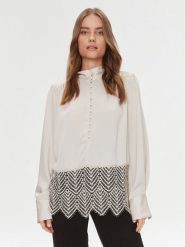 Bruuns Bazaar Bluzka BBW3741 Écru Relaxed Fit. Bluzki damskie Bruuns Bazaar, bez wzorów, z syntetyku, bez kołnierzyka, bez ramiączek. Za 329.99 zł.