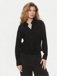 Brave Soul Koszula LSH-573KENDALL Czarny Straight Fit. Czarne koszule damskie Brave Soul, m, bez wzorów, z wiskozy, bez kołnierzyka, bez ramiączek. Za 169.99 zł.
