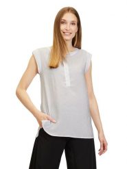 CARTOON Bluzka w kolorze szarym rozmiar: 40. Szare bluzki damskie Cartoon, bez wzorów, bez kołnierzyka, bez ramiączek. Za 41.98 zł.