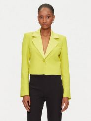 Marciano Guess Marynarka 5GGN13 7300A Żółty Slim Fit. Żółte marynarki i żakiety damskie Marciano Guess, z aplikacjami, z syntetyku. Za 629.99 zł.