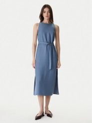 Marella Sukienka letnia Acerbi 2615221091 Granatowy Regular Fit. Niebieskie sukienki damskie Marella, bez wzorów, z wiskozy, bez ramiączek. Za 749.99 zł.