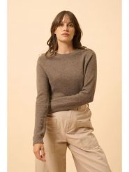 Just Cashmere Kaszmirowy sweter "Jane" w kolorze jasnobrązowym rozmiar: M. Brązowe swetry klasyczne damskie Just Cashmere, m, z kaszmiru, bez kołnierzyka. Za 321.97 zł.
