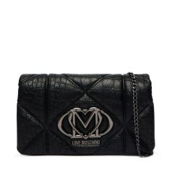 Torebka LOVE MOSCHINO. Czarne torebki wieczorowe damskie Love Moschino, bez wzorów, bez dodatków. Za 789.99 zł.