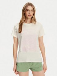 Roxy T-Shirt ERJZT05911 Écru Regular Fit. T-shirty damskie Roxy, xl, bez wzorów, z bawełny, bez kołnierzyka. Za 79.99 zł.
