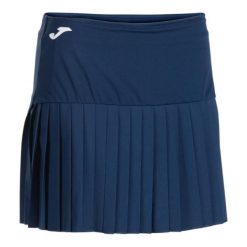 Spódnica Joma Challenge granatowa damska padel tenis. Niebieskie spódnice damskie 909, bez wzorów, sportowe. Za 129.99 zł.