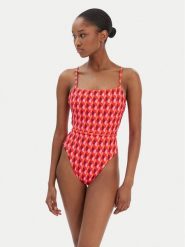 Seafolly Strój kąpielowy Sorrento 11201-277 Różowy. Czerwone stroje jednoczęściowe Seafolly, bez wzorów, z syntetyku. Za 769.99 zł.
