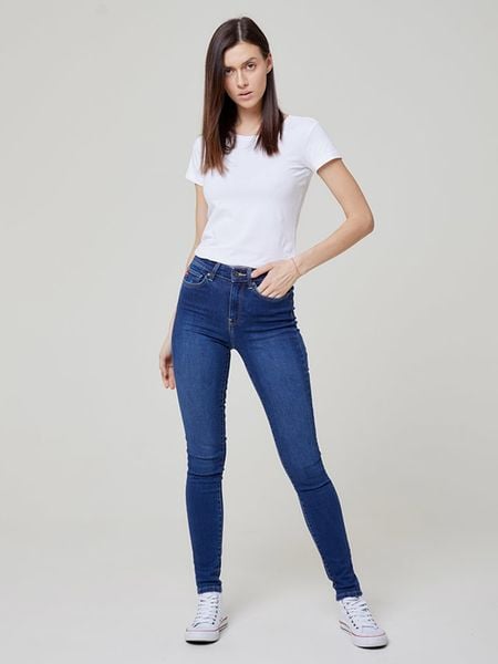 BIG STAR Dżinsy - Skinny fit - w kolorze niebieskim rozmiar: W26/L30. Niebieskie jeansy damskie Big Star, z podwyższonym stanem. Za 127.05 zł.