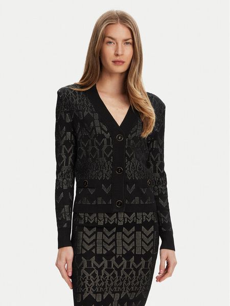 Marciano Guess Kardigan 5YGR06 5877Z Czarny Regular Fit. Czarne kardigany damskie Marciano Guess, m, z aplikacjami, z wiskozy. Za 379.99 zł.