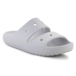 Klapki Crocs Classic Sandal v2 U 209403-1FT szare odcienie szarości. Szare klapki damskie bez wzorów, bez obcasa, bez zapięcia. Za 271.50 zł.