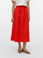 Vero Moda Spódnica w kolorze czerwonym rozmiar: L. Czerwone spódnice damskie Vero Moda, l, bez wzorów, z bawełny, maxi. Za 109.78 zł.