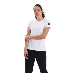 Koszulka damska Canterbury Club Uni. Białe bluzki damskie CANTERBURY, bez wzorów, sportowe, bez kołnierzyka, bez ramiączek. Za 255.00 zł.