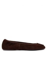 Tory Burch Baleriny Reva Travel Ballet 177247 Brązowy. Brązowe balerinki damskie Tory Burch, bez wzorów, ze skóry. Za 1,329.00 zł.