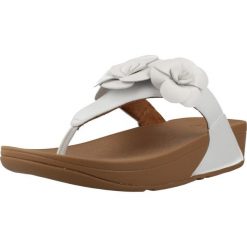 Sandały FITFLOP LULU FLOWER Biały. Białe sandały damskie FIT FLOP, bez wzorów, z materiału, bez obcasa, bez zapięcia. Za 420.99 zł.