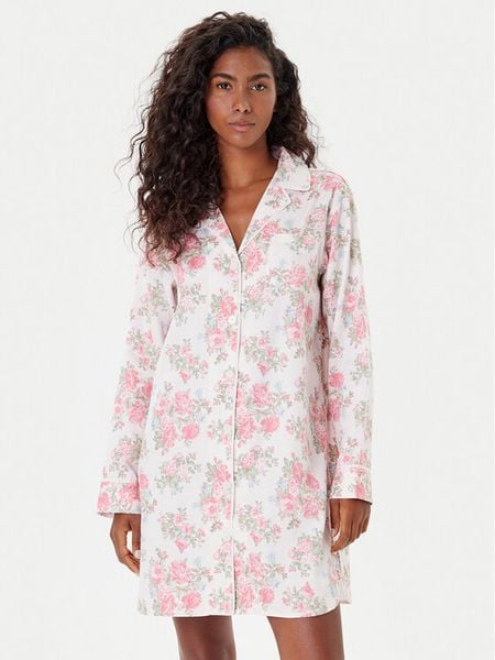 LAUREN RALPH LAUREN Koszula nocna ILN32441 Kolorowy Relaxed Fit. Koszule nocne i halki Lauren Ralph Lauren, bez wzorów, z bawełny, bez ramiączek. Za 299.99 zł.