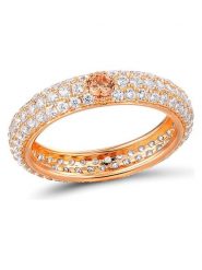 Les Favorites Pozłacany pierścionek z cyrkoniami rozmiar: 56. Brązowe pierścionki damskie Les Favorites, z cyrkonią, pozłacane. Za 153.34 zł.