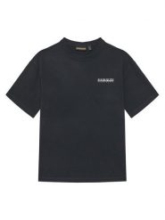 Napapijri T-Shirt S-Ahr NP0A88ZO D Czarny Regular Fit. Czarne t-shirty i koszulki chłopięce Napapijri, bez wzorów, z bawełny, bez kołnierzyka, bez ramiączek. Za 89.99 zł.