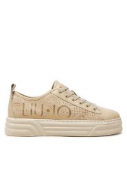 Liu Jo Sneakersy Cleo BF4031 P0102 Beżowy. Brązowe obuwie sportowe damskie Liu Jo, ze skóry, bez zapięcia. Za 429.99 zł.