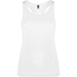 Damska Kamizelka Sportowa Shura Top. Szare koszulki sportowe damskie ROLY, m, bez wzorów, bez ramiączek. Za 45.99 zł.