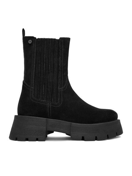 G-Star Raw Botki CEO-WI16-525-01 Czarny. Czarne botki damskie G-Star Raw, ze skóry, retro, bez obcasa, na płaskiej podeszwie, bez zapięcia. Za 303.99 zł.