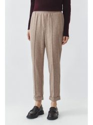 TATUUM Spodnie "Sumko" w kolorze szarobrązowym rozmiar: 38. Brązowe spodnie materiałowe damskie TATUUM, bez wzorów, z materiału. Za 196.24 zł.