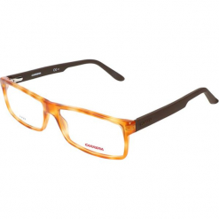Oprawki "CA6655" w kolorze pomarańczowo-brązowym. Brązowe okulary przeciwsłoneczne damskie Carrera, Ferragamo. W wyprzedaży za 119.95 zł.