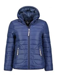 Geographical Norway Kurtka pikowana "Cherrine" w kolorze granatowym rozmiar: XXL. Niebieskie kurtki damskie Geographical Norway, xxl, z aplikacjami, bez kaptura. Za 105.38 zł.