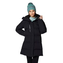 Parka damska Helly Hansen adore puffy. Czarne parki damskie Helly Hansen, na zimę, bez kaptura. W wyprzedaży za 1,250.00 zł.