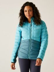 Regatta Kurtka pikowana "Dalent" w kolorze turkusowym rozmiar: 36. Niebieskie kurtki damskie Regatta, bez wzorów, bez kaptura. Za 217.99 zł.