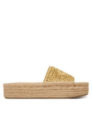 Calvin Klein Espadryle Ebeth HW0HW02895 Beżowy. Brązowe espadryle damskie Calvin Klein, bez wzorów, z syntetyku, bez obcasa. Za 449.99 zł.