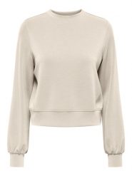 ONLY Bluza w kolorze beżowym rozmiar: XL. Brązowe bluzy damskie Only, xl, bez wzorów, bez kaptura. Za 87.61 zł.