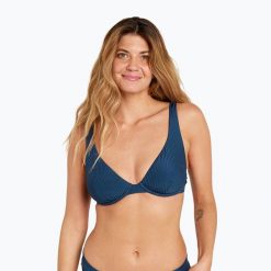 Góra od stroju kąpielowego Rip Curl Modern Rib B/C Cup. Niebieskie bikini RIPCURL, bez wzorów. Za 129.99 zł.