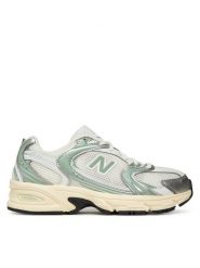 New Balance Sneakersy U530SEB Srebrny. Szare obuwie sportowe damskie New Balance, ze skóry, bez zapięcia. Za 429.99 zł.